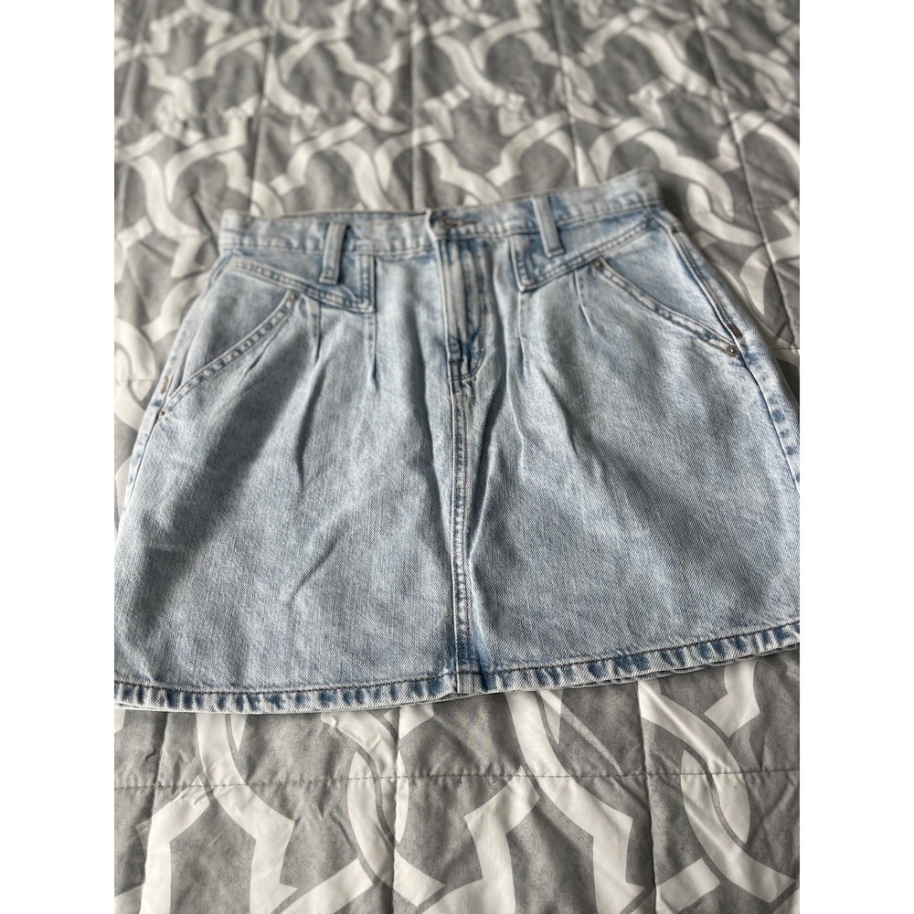 BANANA REPUBLIC Denim Skirt Sz 6 Light Wash Pockets